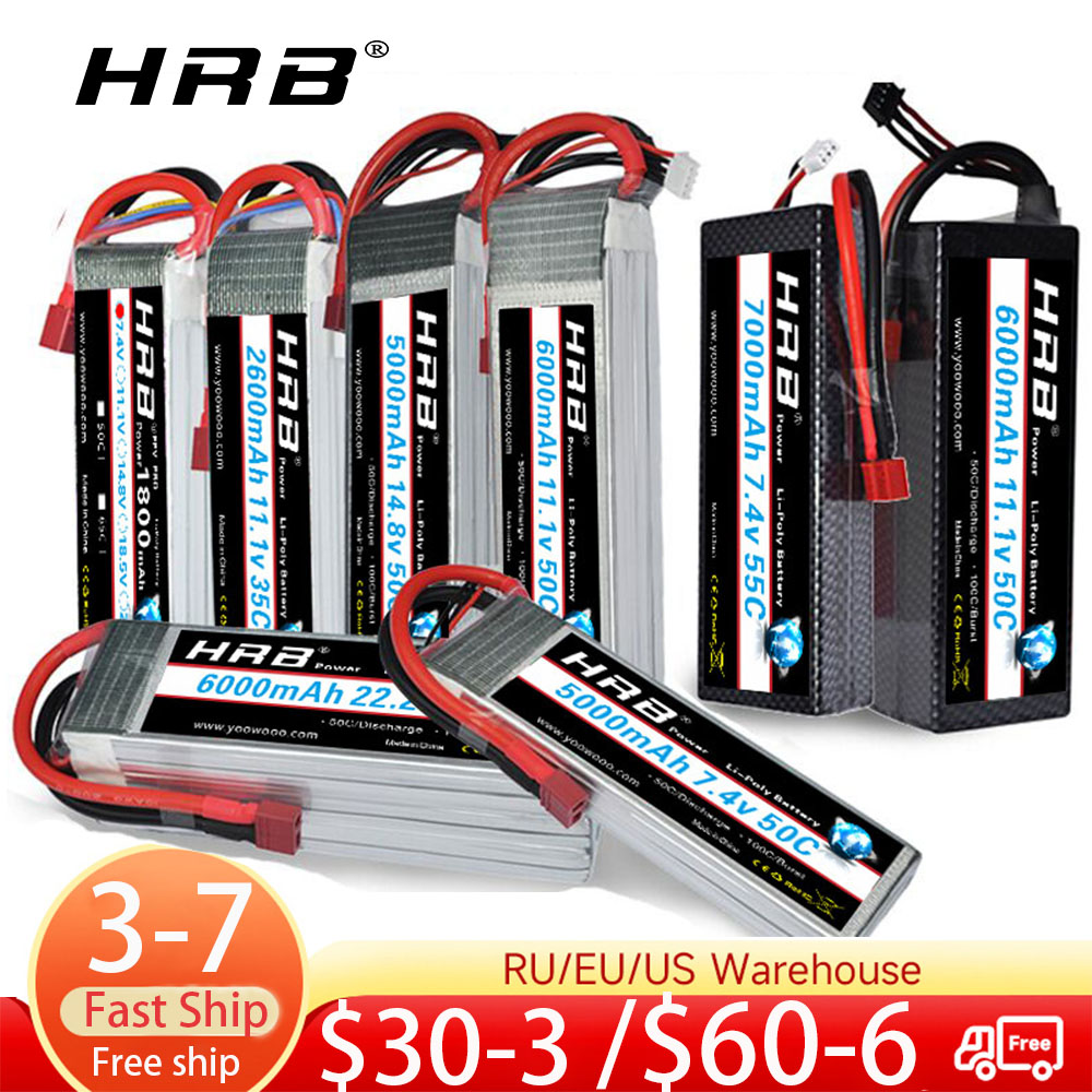 6S Lipo Battery 22.2V 5000Mah - HRB Lipo Batterie 2S 3S 4S