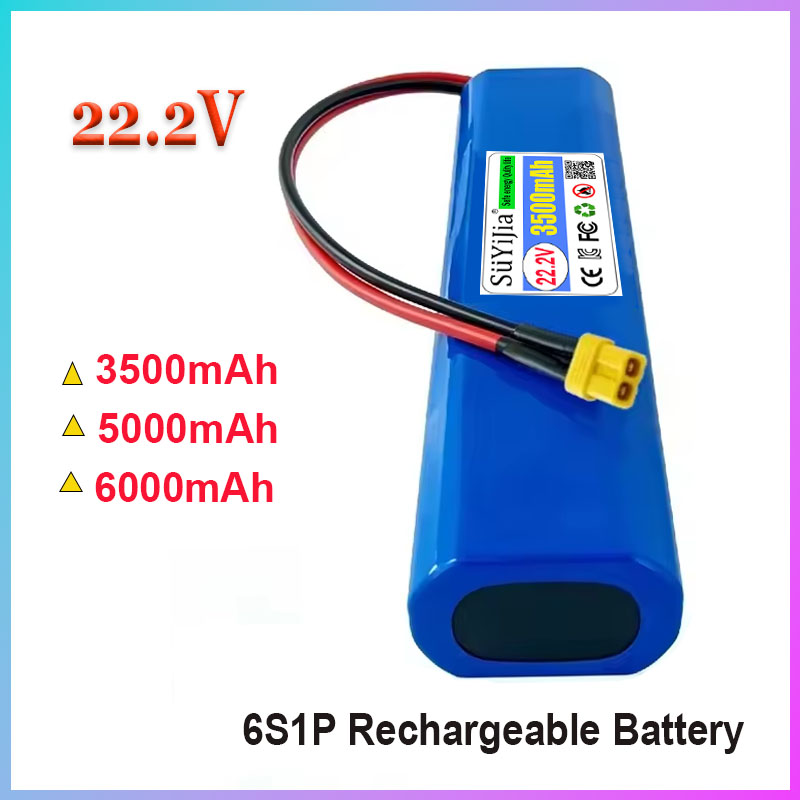 6S Lipo Battery 22.2V 5000Mah - Hochleistungs-6S1P 22,2V 5000mAh Akku Wiederaufladbare Li-Ionen-Batterie