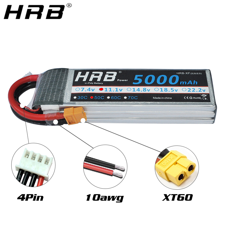 HRB Lithium-Batterie 4S 14,8 V – 4S Lipo Battery 14.8V 6000Mah Bewertung und Preis