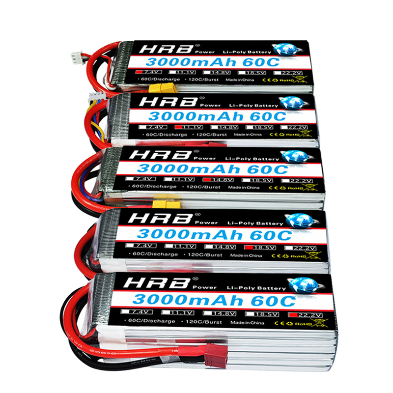 HRB Lipo Batterie 2S 3S 4S 6S  – 4S Lipo Battery 14.8V 6000Mah Bewertung und Preis