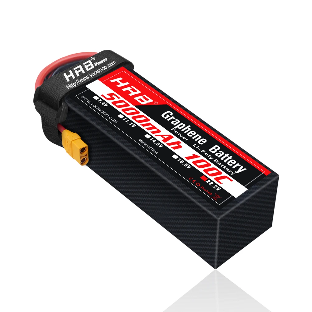1PC HRB 22,2V Graphene Batteri – 6S Lipo Battery 22.2V 5000Mah Bewertung und Preis