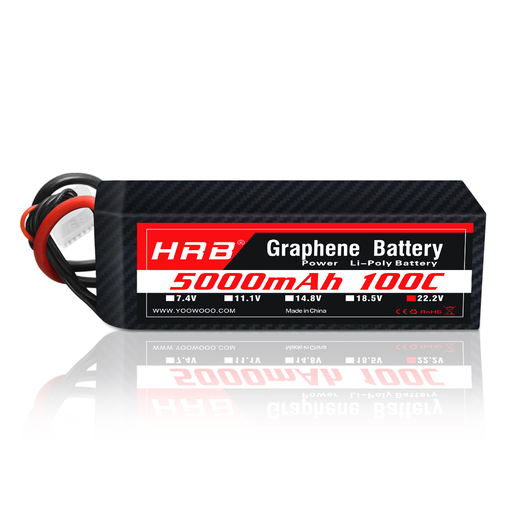 1PC HRB 22,2V Graphene Batteri – 6S Lipo Battery 22.2V 5000Mah Bewertung und Preis