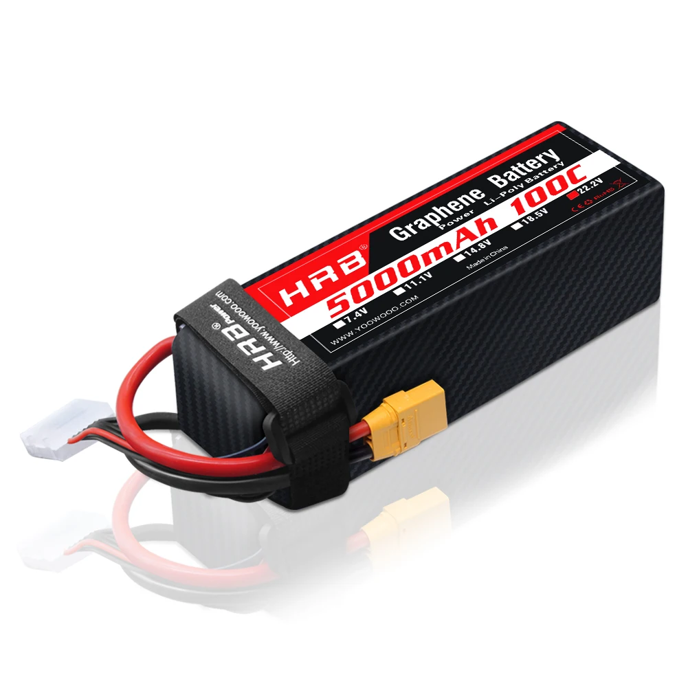 1PC HRB 22,2V Graphene Batteri – 6S Lipo Battery 22.2V 5000Mah Bewertung und Preis